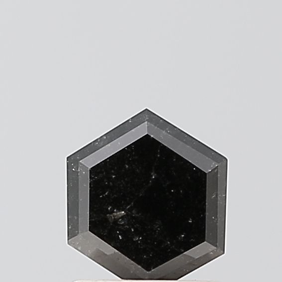 Hexagonal Salt And Pepper Natural Diamond 0.79ct VVS2 loose diamond