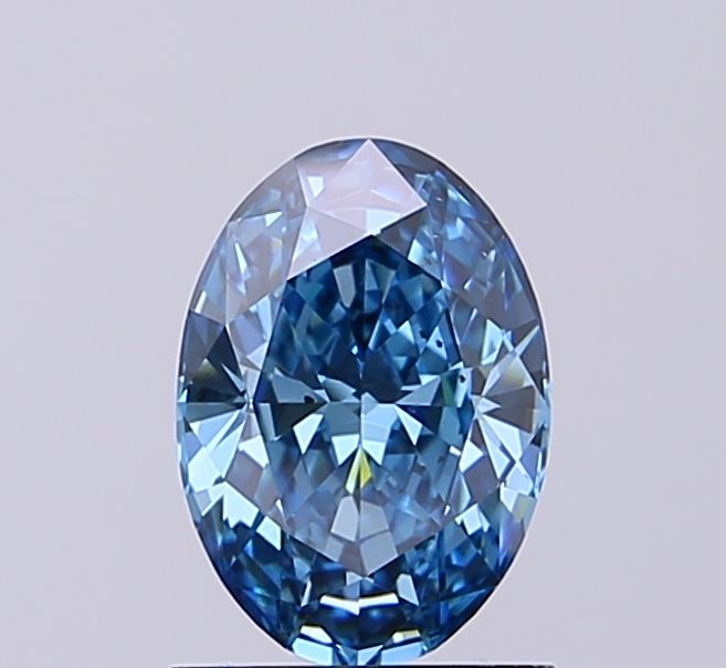 Oval Fancy Vivid Blue Lab-grown Diamond 1.2ct VS1 loose diamond