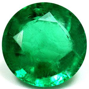 Round Green Emerald 3.45ct loose gemstone