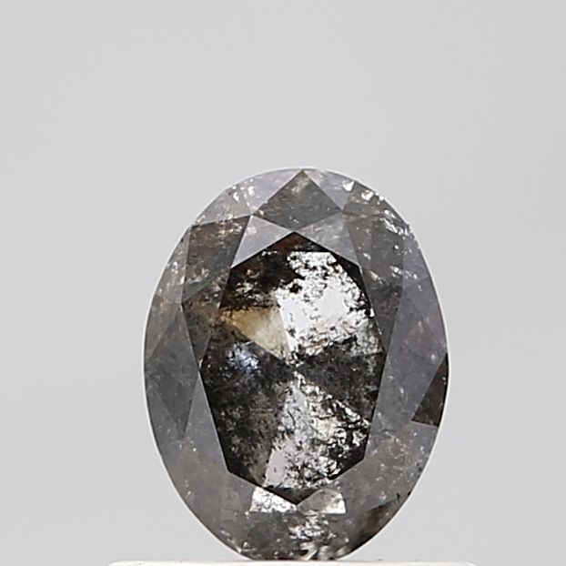 Oval Salt And Pepper Natural Diamond 0.79ct VVS2 loose diamond