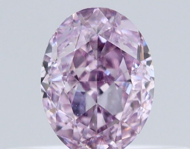Oval Fancy Intense Pink Purple Natural Diamond 0.33ct VS2 loose diamond