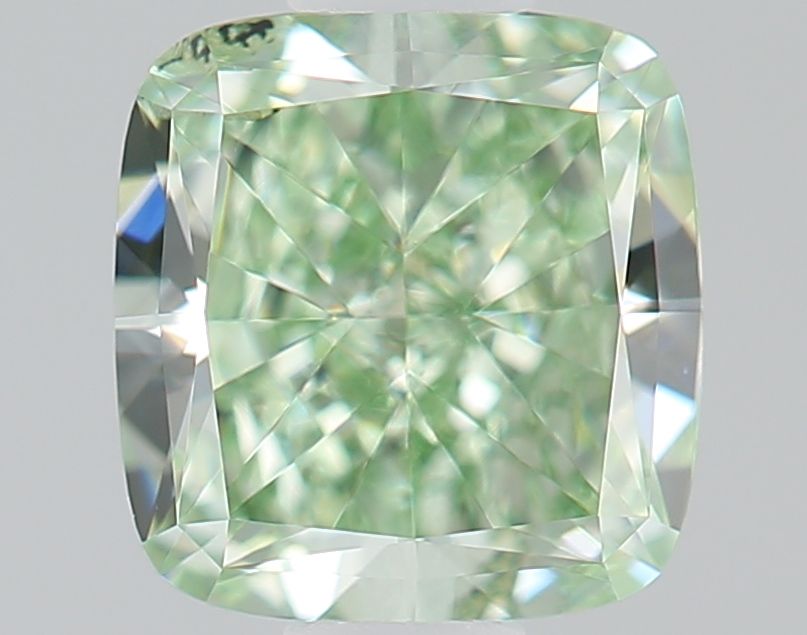 Cushion Fancy Intense Green Natural Diamond 0.52ct SI2 loose diamond
