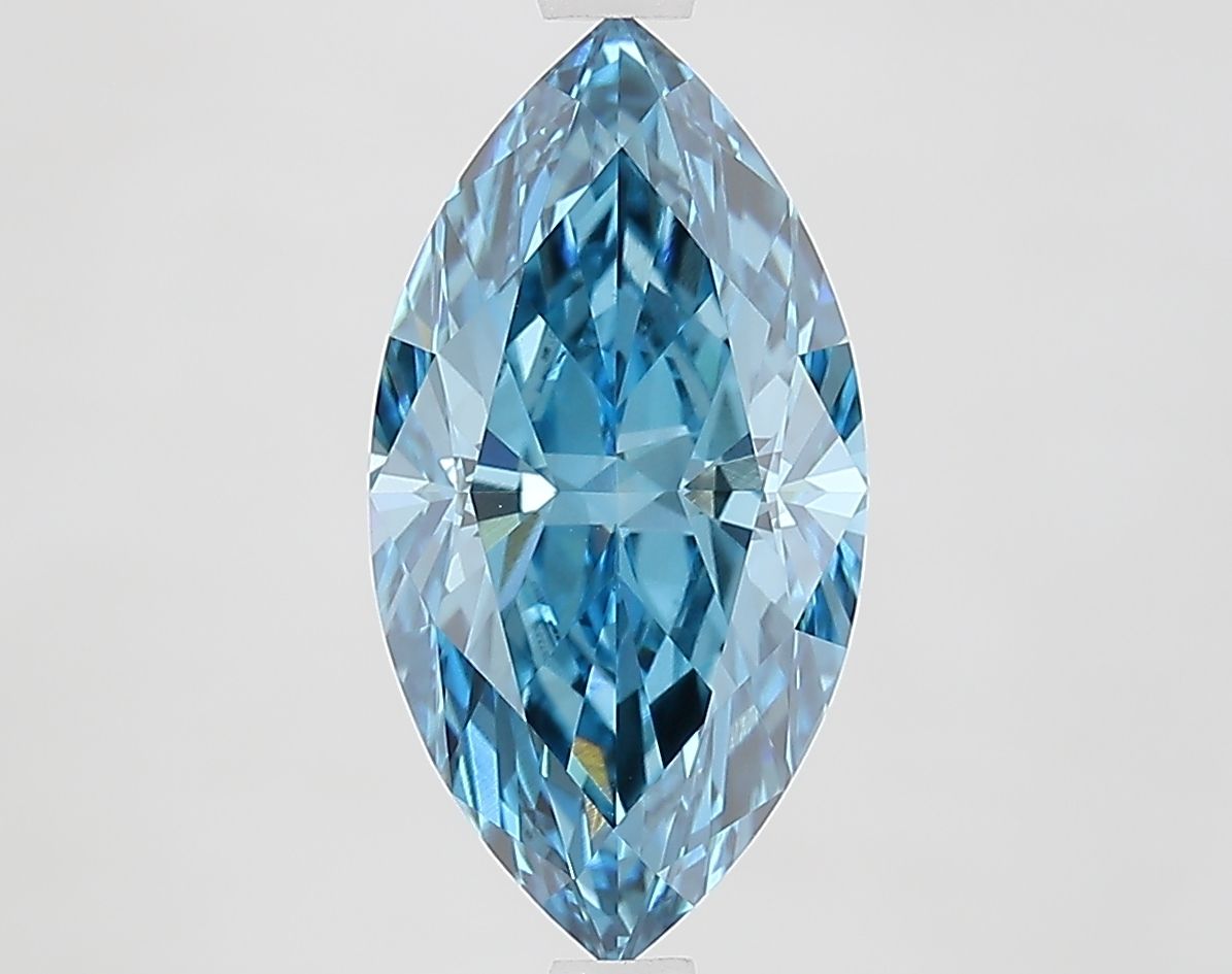 Marquise Fancy Vivid Blue Lab-grown Diamond 2.61ct VS1 loose diamond