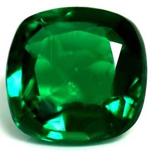 Cushion Green Emerald 1.08ct loose gemstone