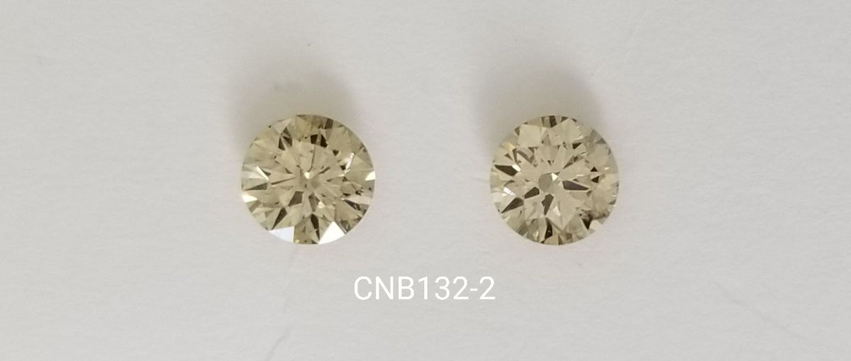 Round Light Champagne Natural Diamond 1.04ct SI2 loose diamond