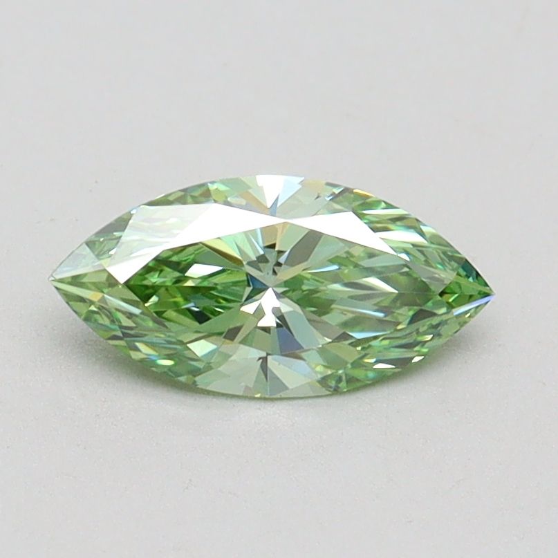 Marquise Fancy Vivid Green Lab-grown Diamond 0.6ct VS1 loose diamond