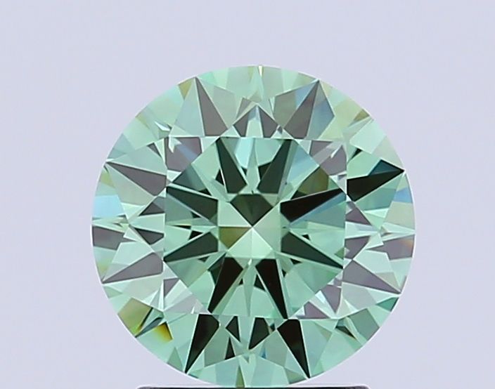 Round Fancy Vivid Green Lab-grown Diamond 2.04ct VVS2 loose diamond