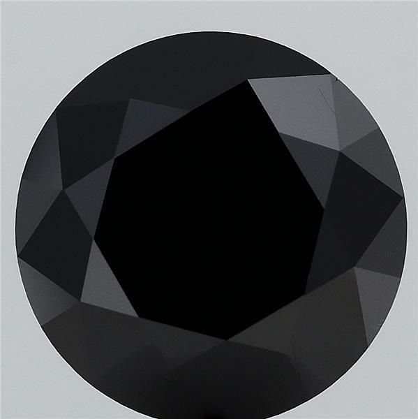 Round Fancy Black Lab-grown Diamond 1.66ct loose diamond