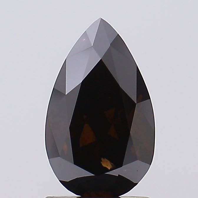 Pear Fancy Deep Brown Lab-grown Diamond 1.5ct SI1 loose diamond