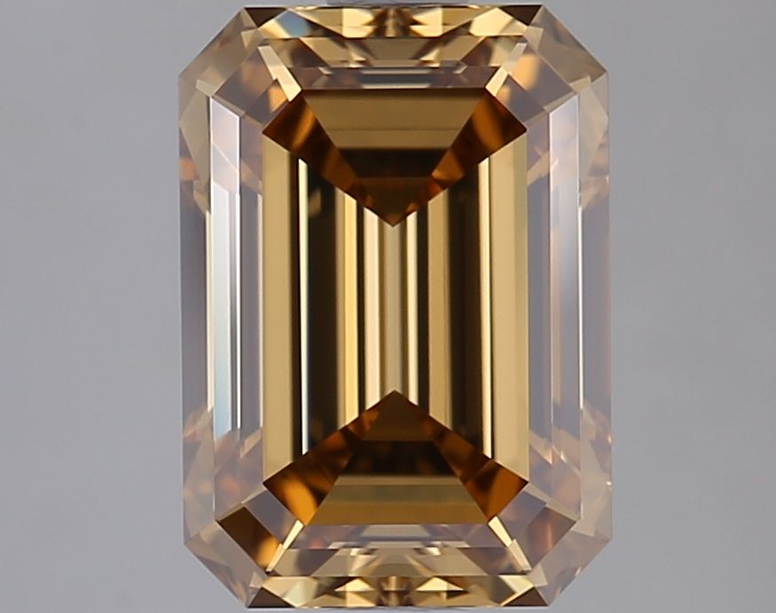 Emerald Faint Blueish Yellow Natural Diamond 2.52ct IF loose diamond