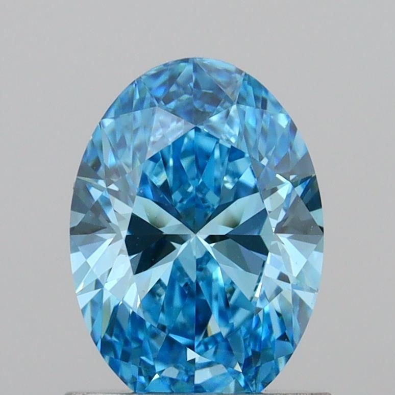 Oval Fancy Vivid Blue Lab-grown Diamond 1.02ct VVS2 loose diamond
