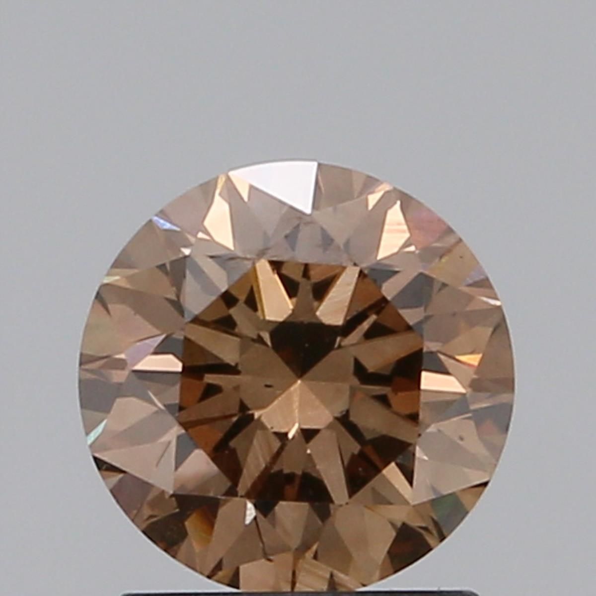 Round Fancy Brown Natural Diamond 1.26ct VS2 loose diamond