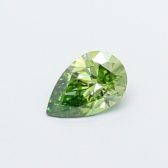 Pear Fancy Vivid Green Lab-grown Diamond 0.32ct VS1 loose diamond