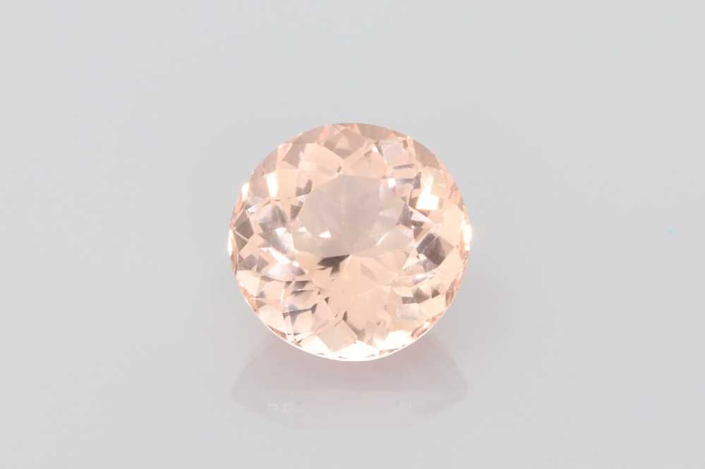 Round Orange Morganite 4.95ct loose gemstone