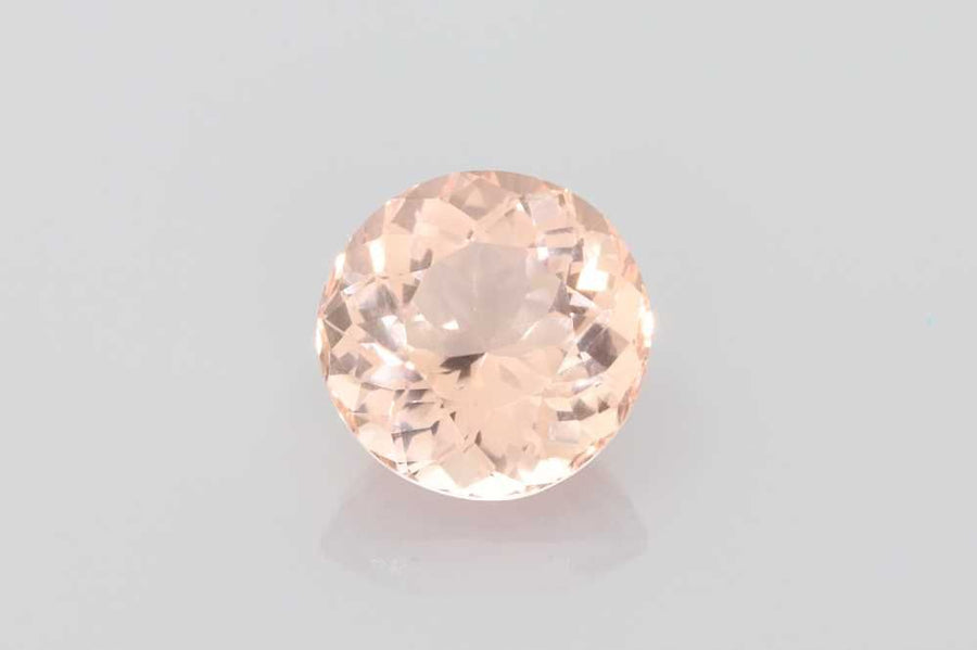 Round Orange Morganite 4.95ct loose gemstone