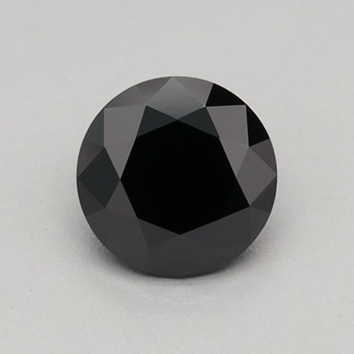 Round Fancy Black Lab-grown Diamond 0.41ct loose diamond