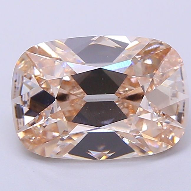 Cushion Very Light Brown Lab-grown Diamond 2.77ct VVS2 loose diamond
