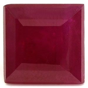 Square Red Ruby 1.89ct loose gemstone