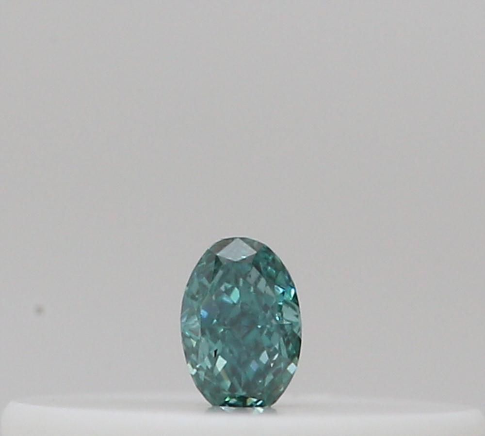 Oval Fancy Deep Blueish Green Natural Diamond 0.02ct loose diamond