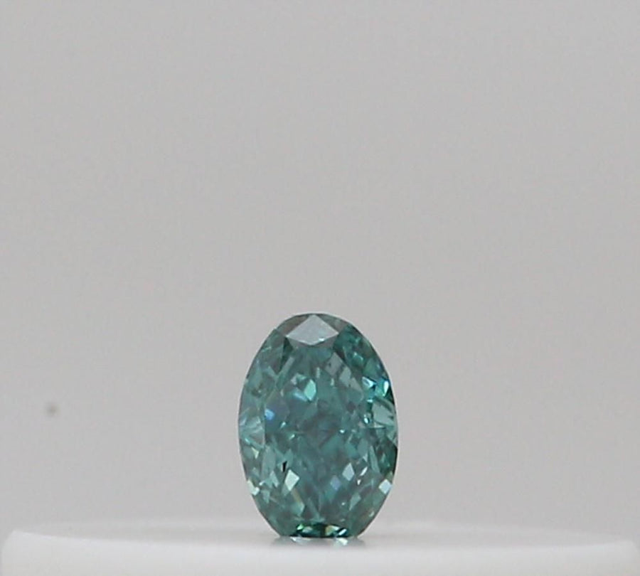 Oval Fancy Deep Blueish Green Natural Diamond 0.02ct loose diamond