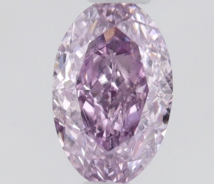 Oval Fancy Intense Pinkish Purple Natural Diamond 0.2ct SI2 loose diamond