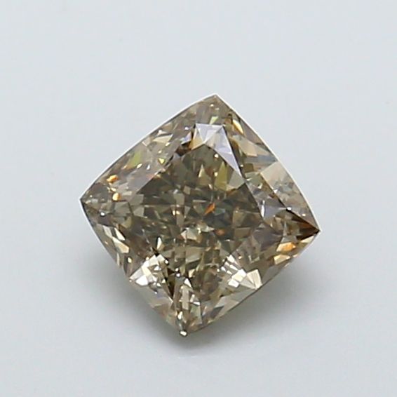 Cushion Fancy Vivid Brown Lab-grown Diamond 1.03ct VS1 loose diamond