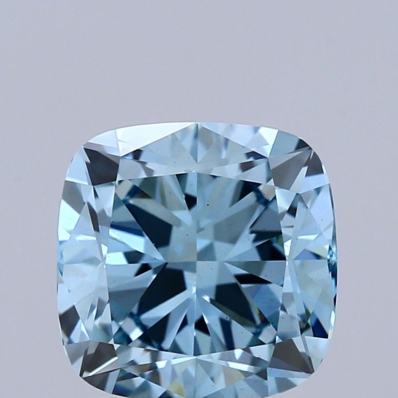 Cushion Fancy Vivid Blue Lab-grown Diamond 2ct VS1 loose diamond