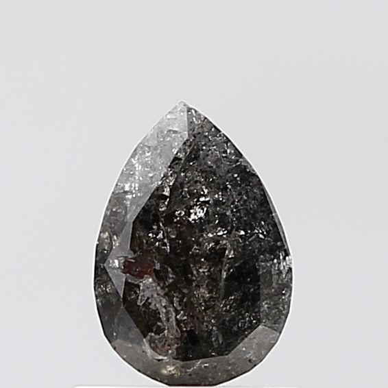 Pear Salt And Pepper Natural Diamond 0.82ct VS2 loose diamond