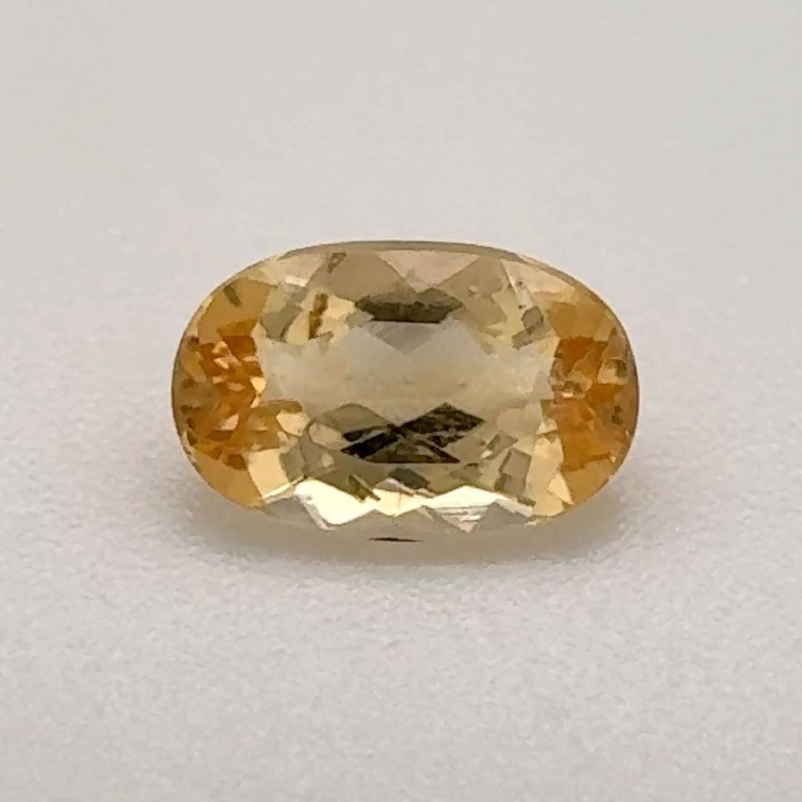 Oval Yellow Topaz 0.855ct loose gemstone