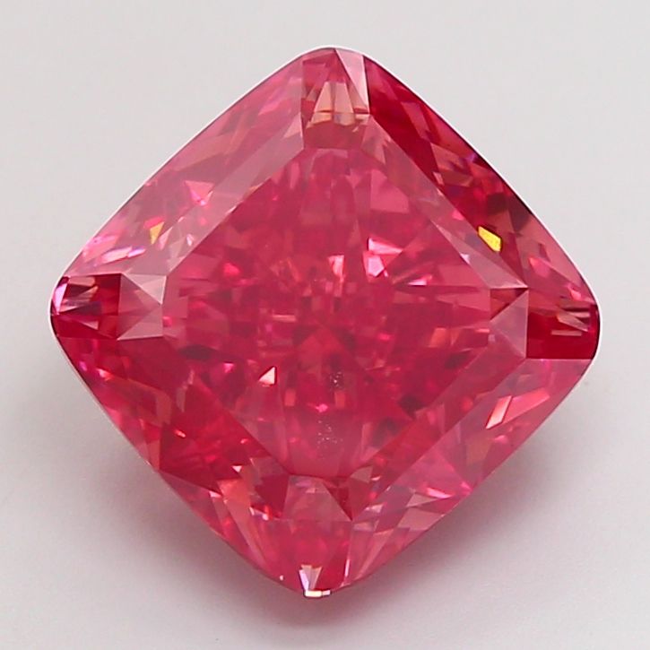 Cushion Fancy Vivid Red Lab-grown Diamond 9.21ct VS1 loose diamond