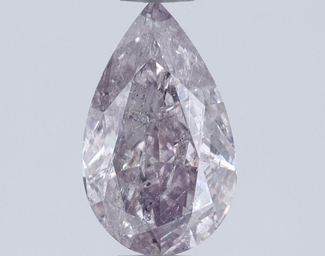 Pear Fancy Pink Purple Natural Diamond 0.72ct I3 loose diamond