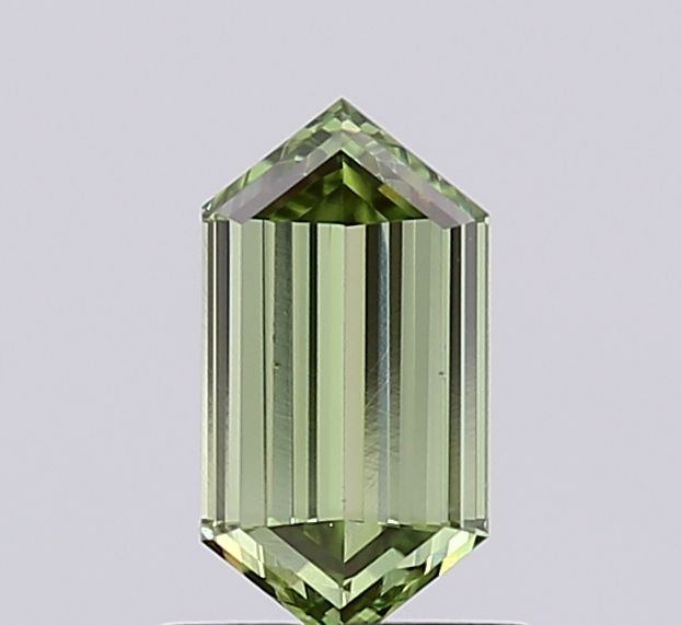 Hexagonal Fancy Vivid Green Lab-grown Diamond 1.01ct VS2 loose diamond