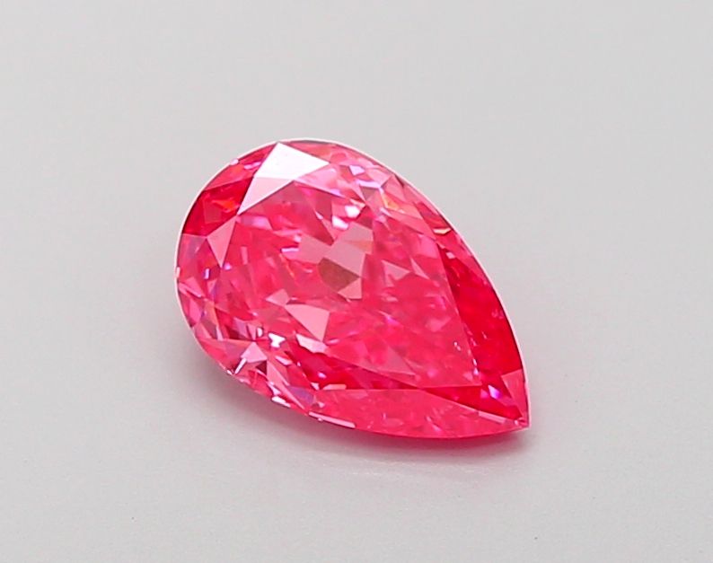 Pear Fancy Vivid Pink Lab-grown Diamond 1.02ct VS1 loose diamond