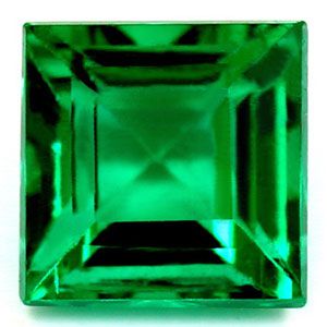 Square Green Emerald 0.77ct loose gemstone