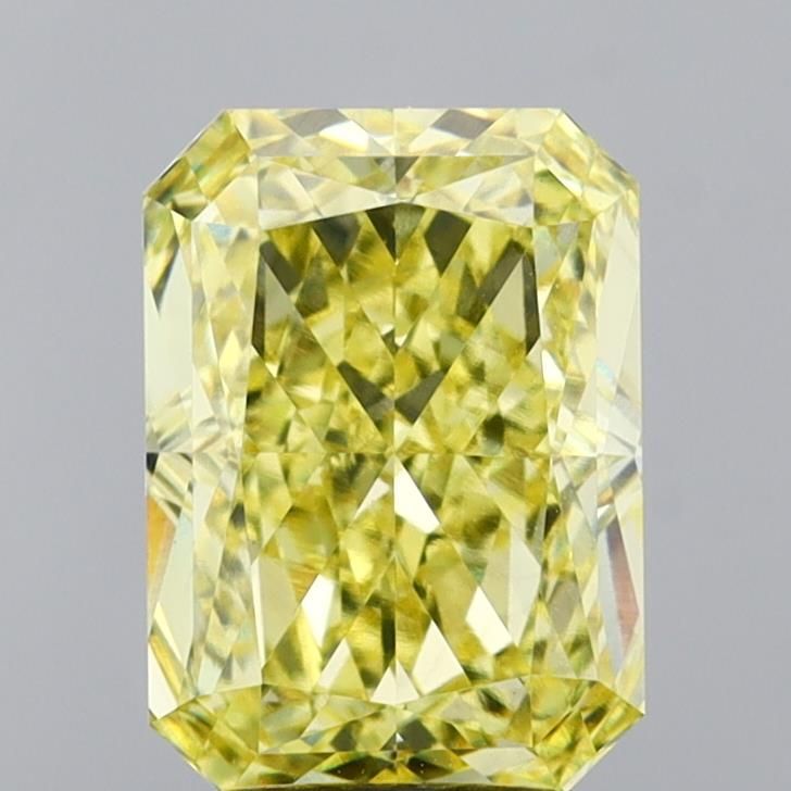 Radiant Fancy Intense Yellow Lab-grown Diamond 3.08ct VS1 loose diamond
