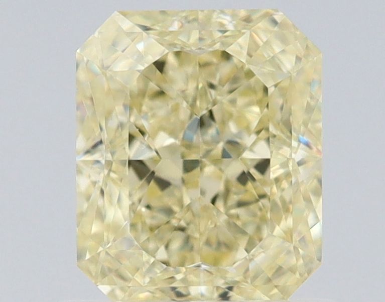 Radiant Fancy Light Yellow Natural Diamond 1ct VVS2 loose diamond