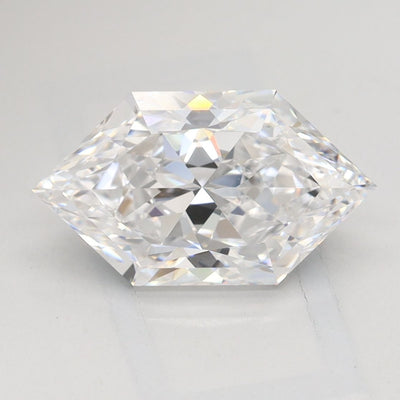 Hexagonal Lab-Grown Diamond 2.03ct D IF