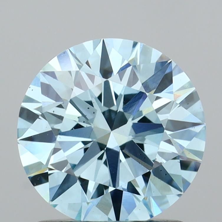 Round Fancy Vivid Blue Lab-grown Diamond 1.22ct VS2 loose diamond