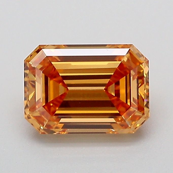 Emerald Fancy Brownish Orange Lab-grown Diamond 1.08ct VVS2 loose diamond