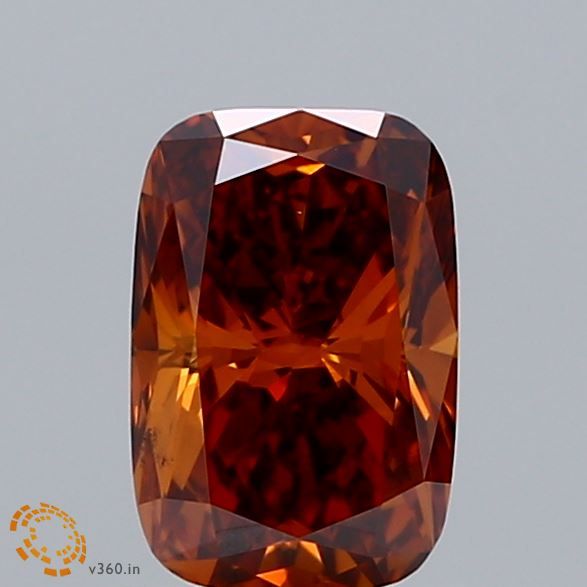 Cushion Fancy Deep Orange Lab-grown Diamond 1.07ct VS2 loose diamond