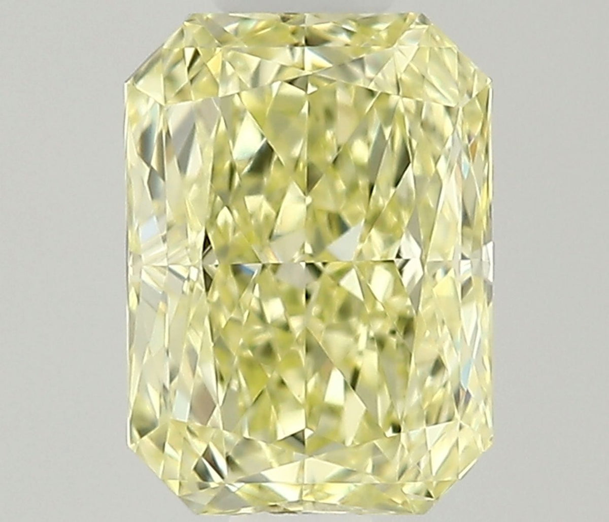 Radiant Fancy Light Yellow Natural Diamond 0.45ct VVS2 loose diamond