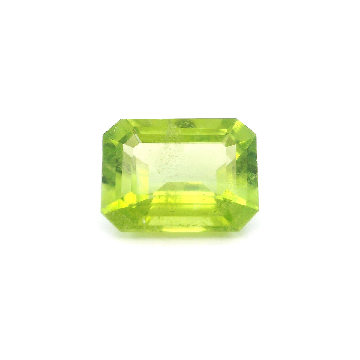 Octagonal Green Peridot 2.56ct loose gemstone