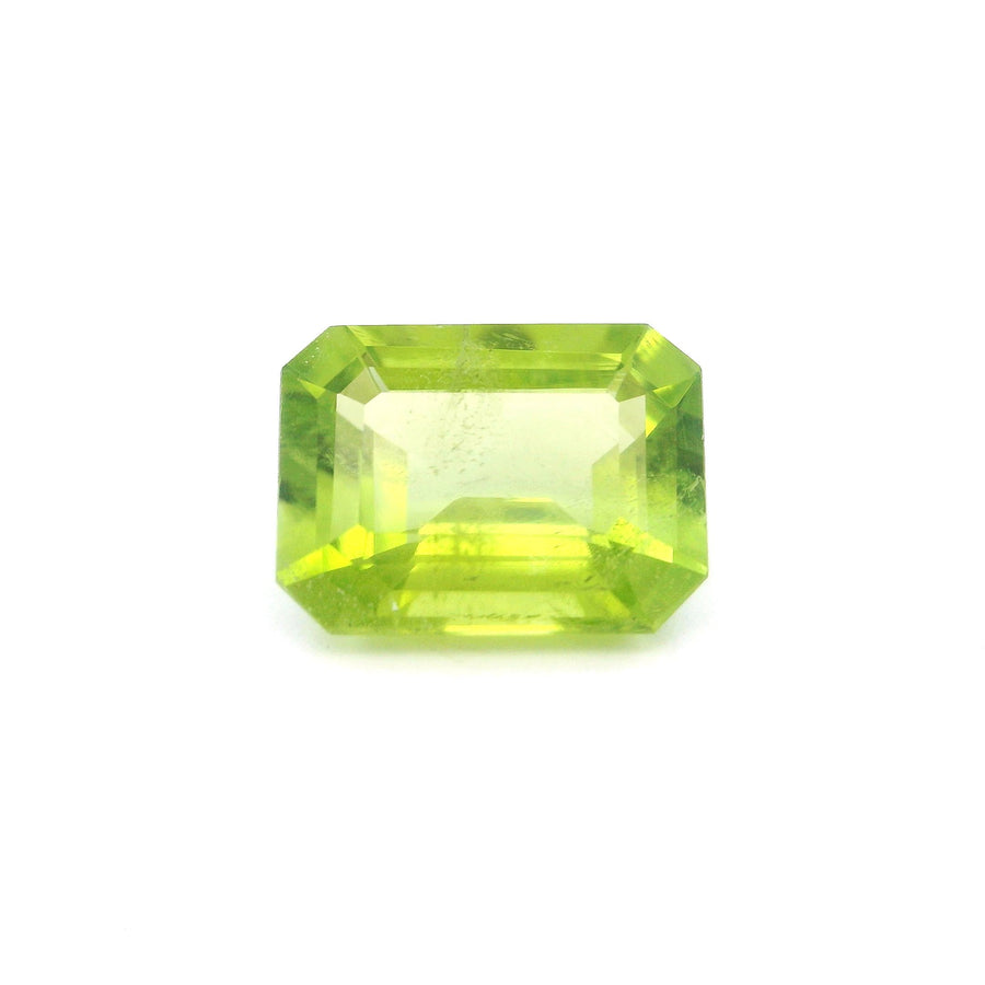 Octagonal Green Peridot 2.56ct loose gemstone