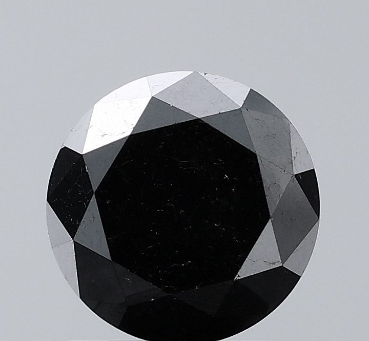Round Black Natural Diamond 1.67ct VVS2 loose diamond