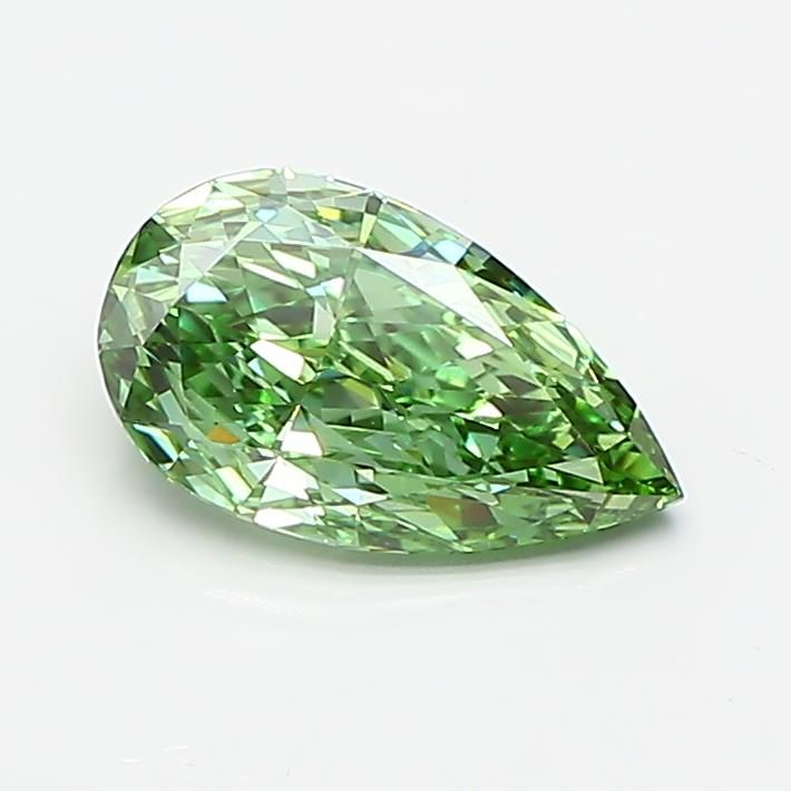 Pear Fancy Vivid Green Lab-grown Diamond 1.01ct VVS2 loose diamond