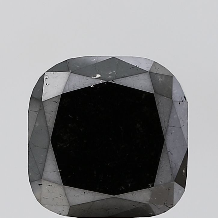 Cushion Black Natural Diamond 5.55ct VS2 loose diamond