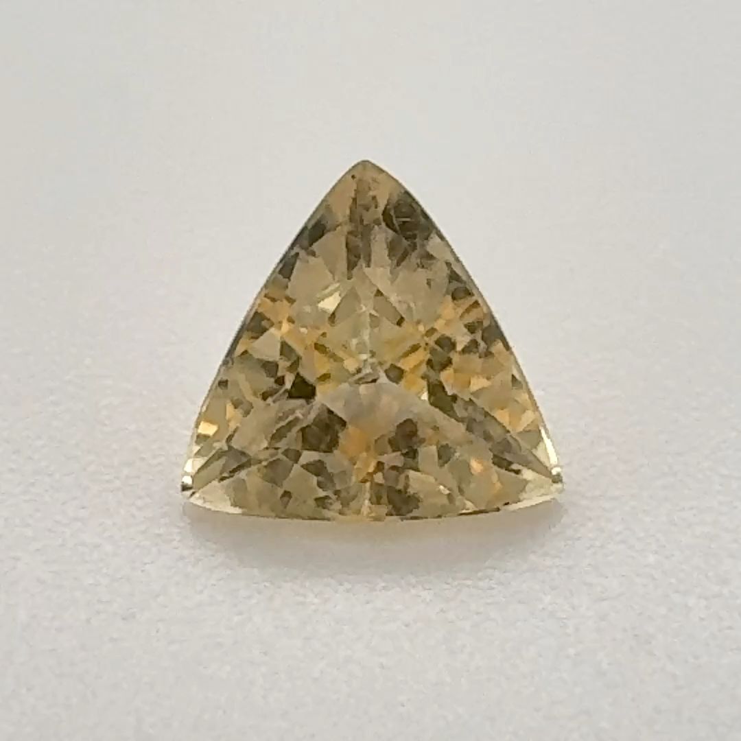 Trilliant Yellow Topaz 0.82ct loose gemstone