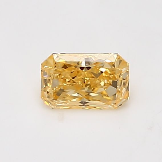 Radiant Fancy Yellow Orange Natural Diamond 0.59ct I1 loose diamond