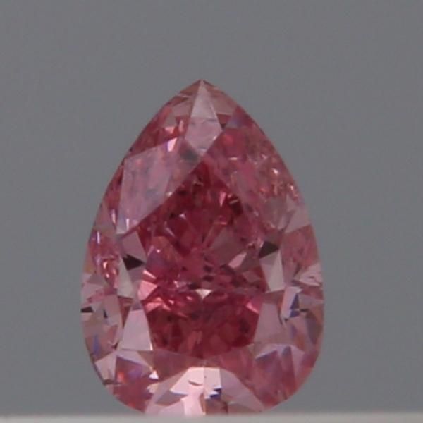 Pear Fancy Intense Pink Natural Diamond 0.1ct loose diamond