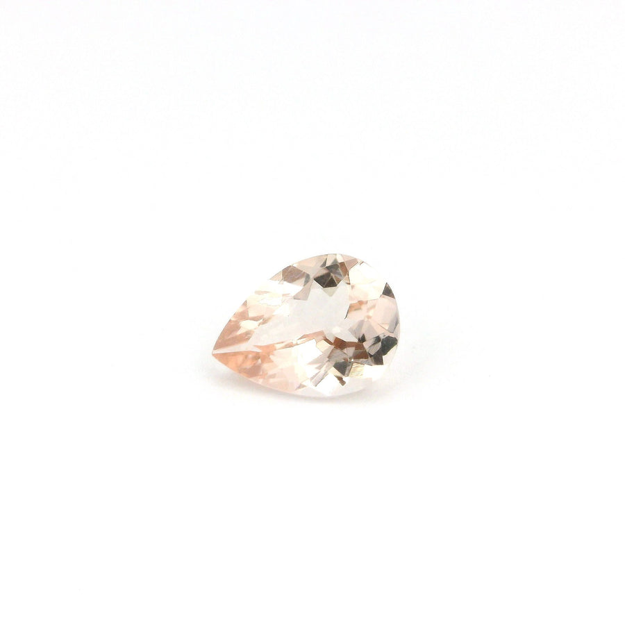 Pear Pink Morganite 0.8ct loose gemstone